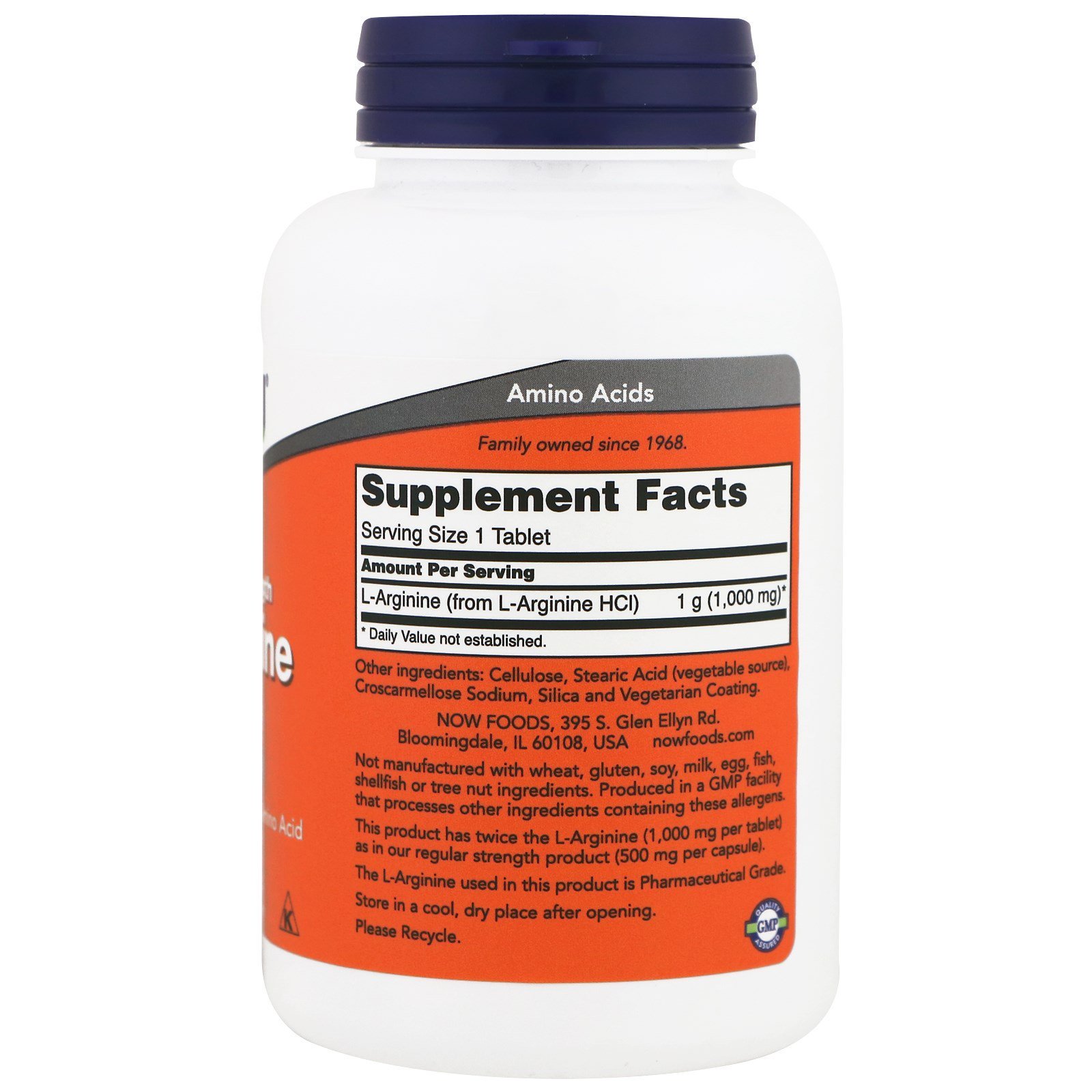 L-Arginine, L-Аргинин 1000 мг - 120 таблеток