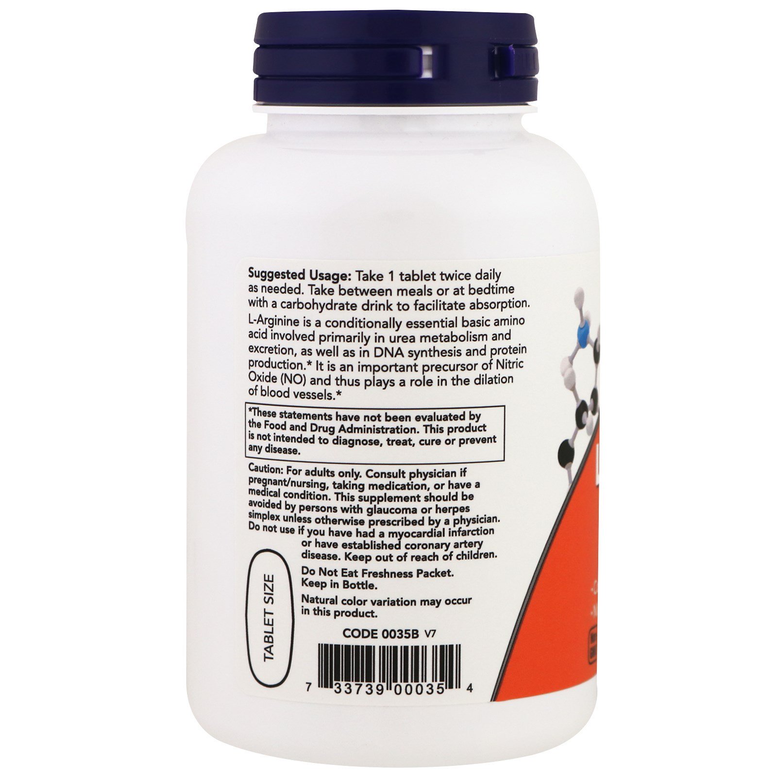 L-Arginine, L-Аргинин 1000 мг - 120 таблеток